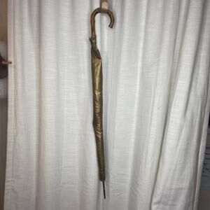 Vintage Acetate Bamboo Handle Umbrella w/ Cover